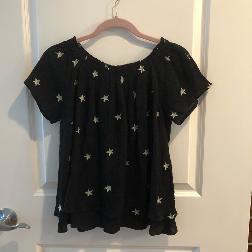 Generation Love Star Embroidered Top